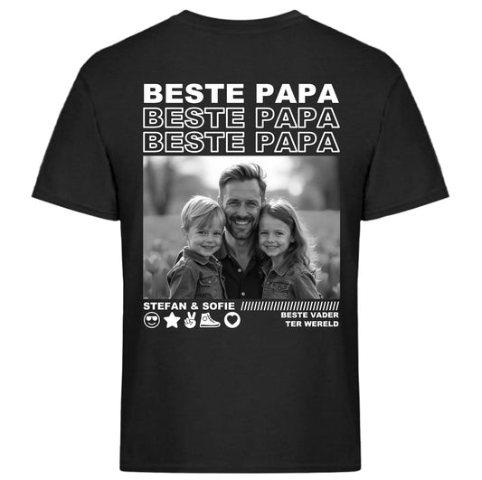Gepersonaliseerd foto T-shirt - Beste papa