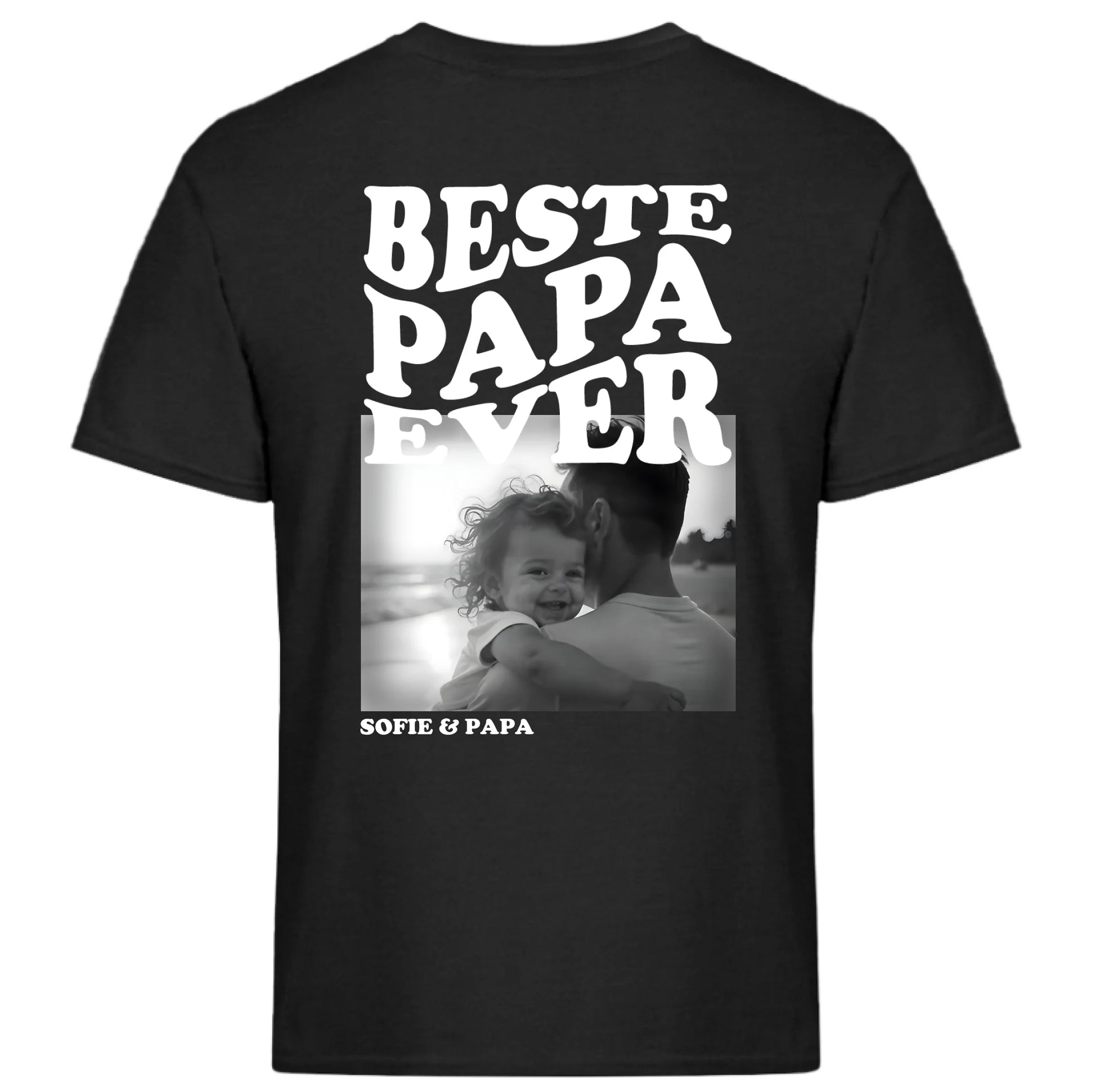 Zwart T-shirt achterkant