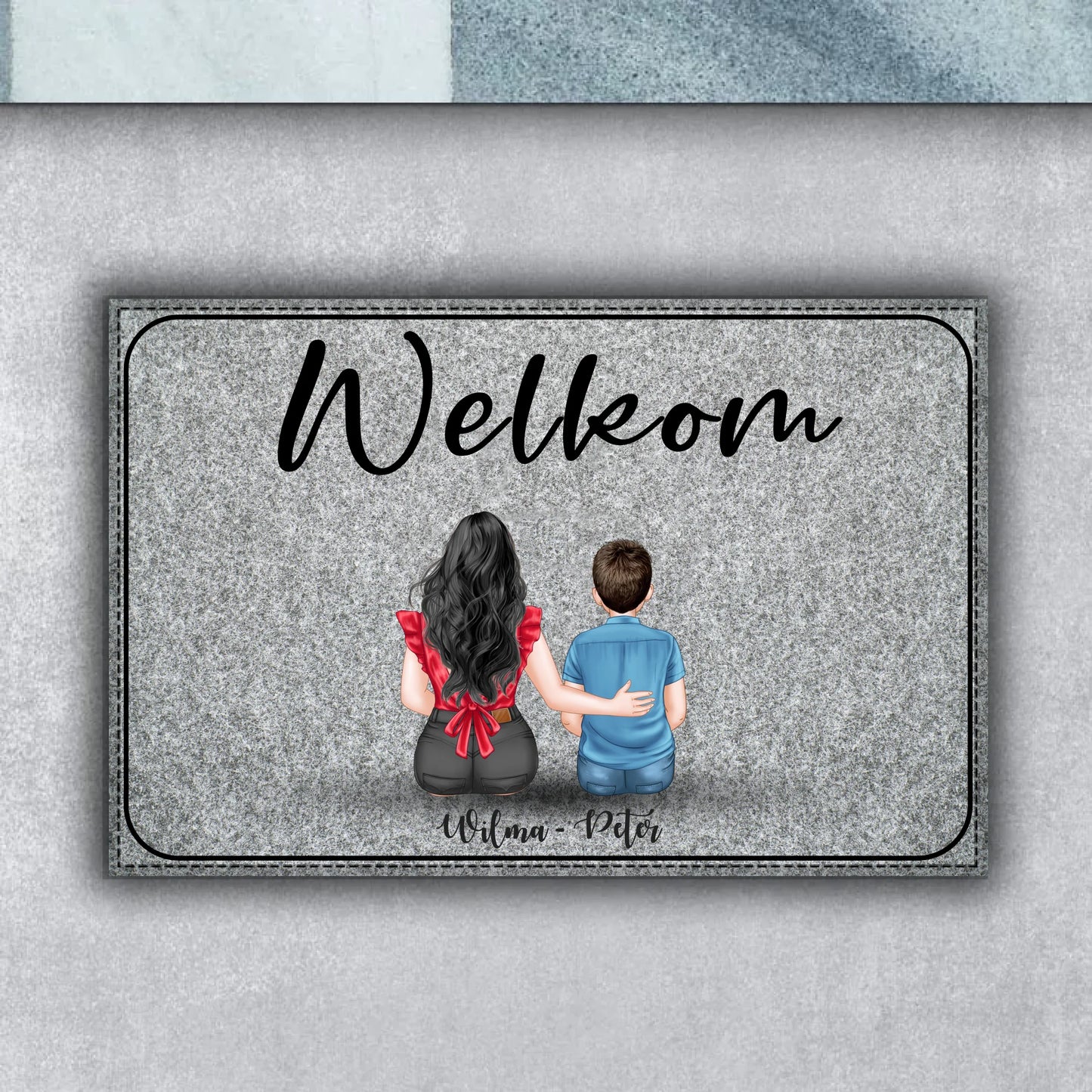 Gepersonaliseerde deurmat
