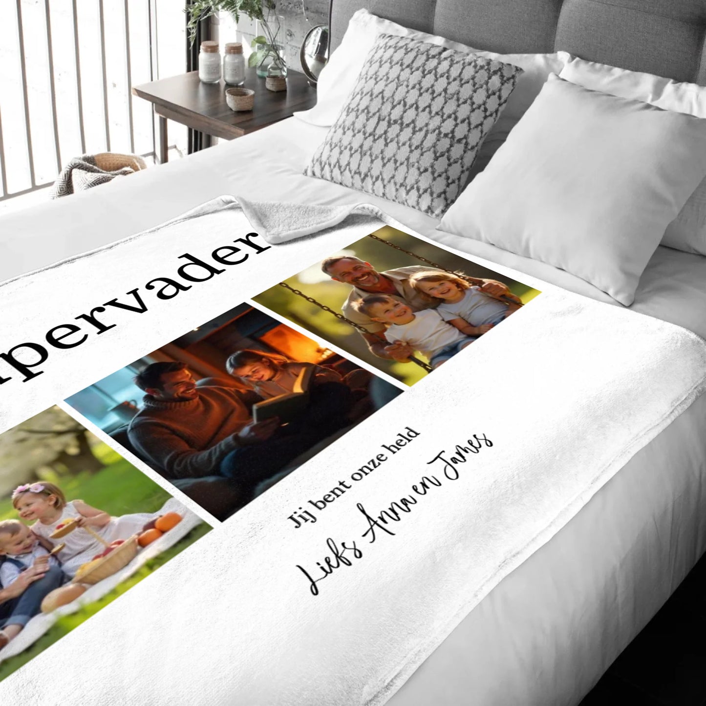 Mockup deken achtergrond