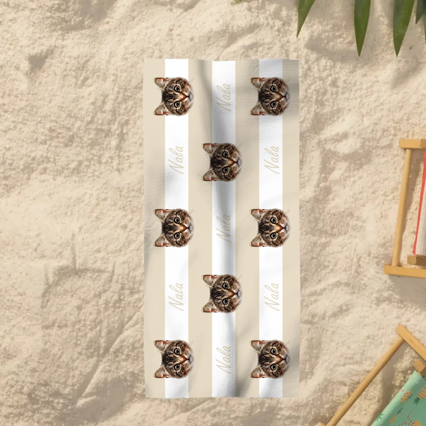 Gepersonaliseerde handdoek met huisdierkoppen