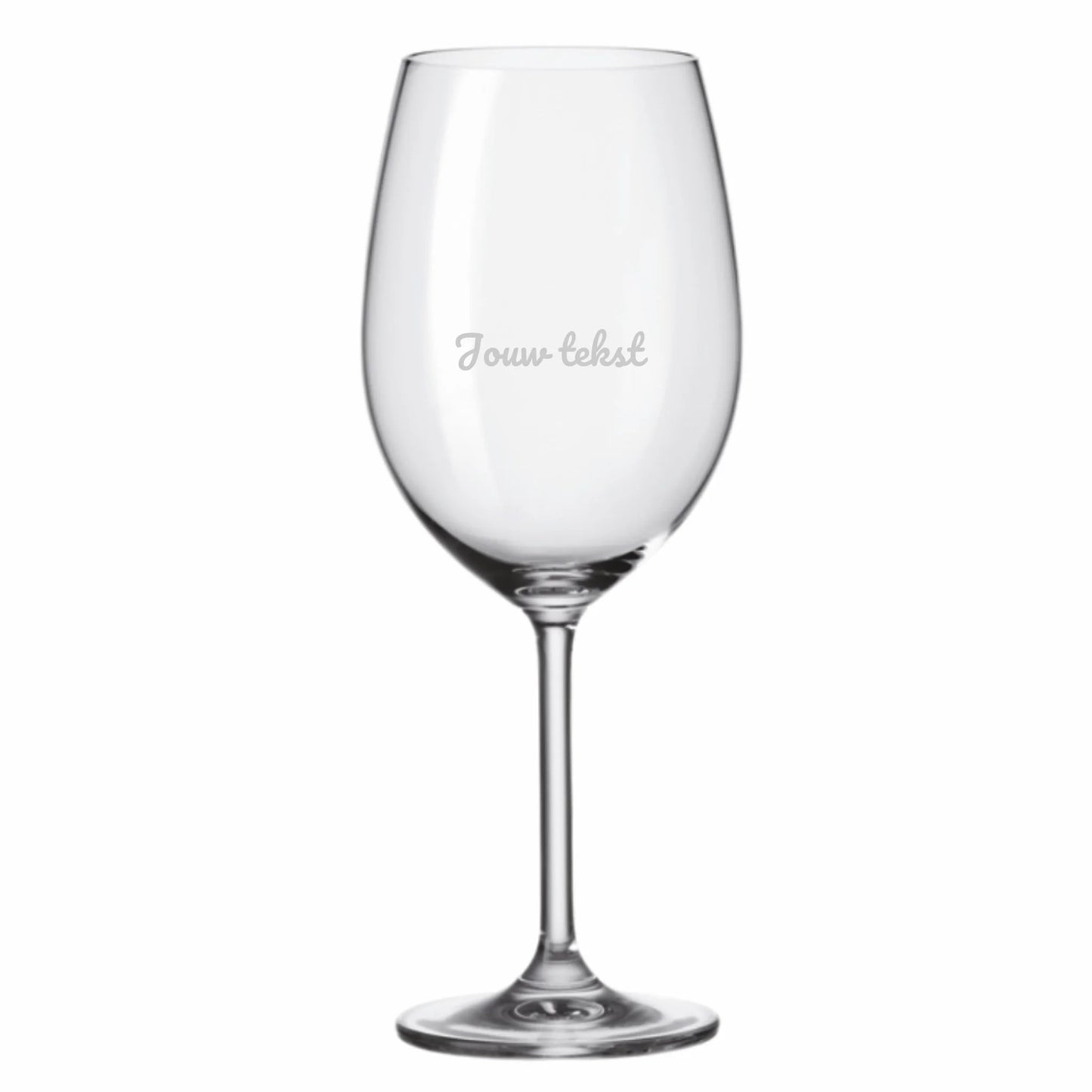 Personalized wine glass with your own text
