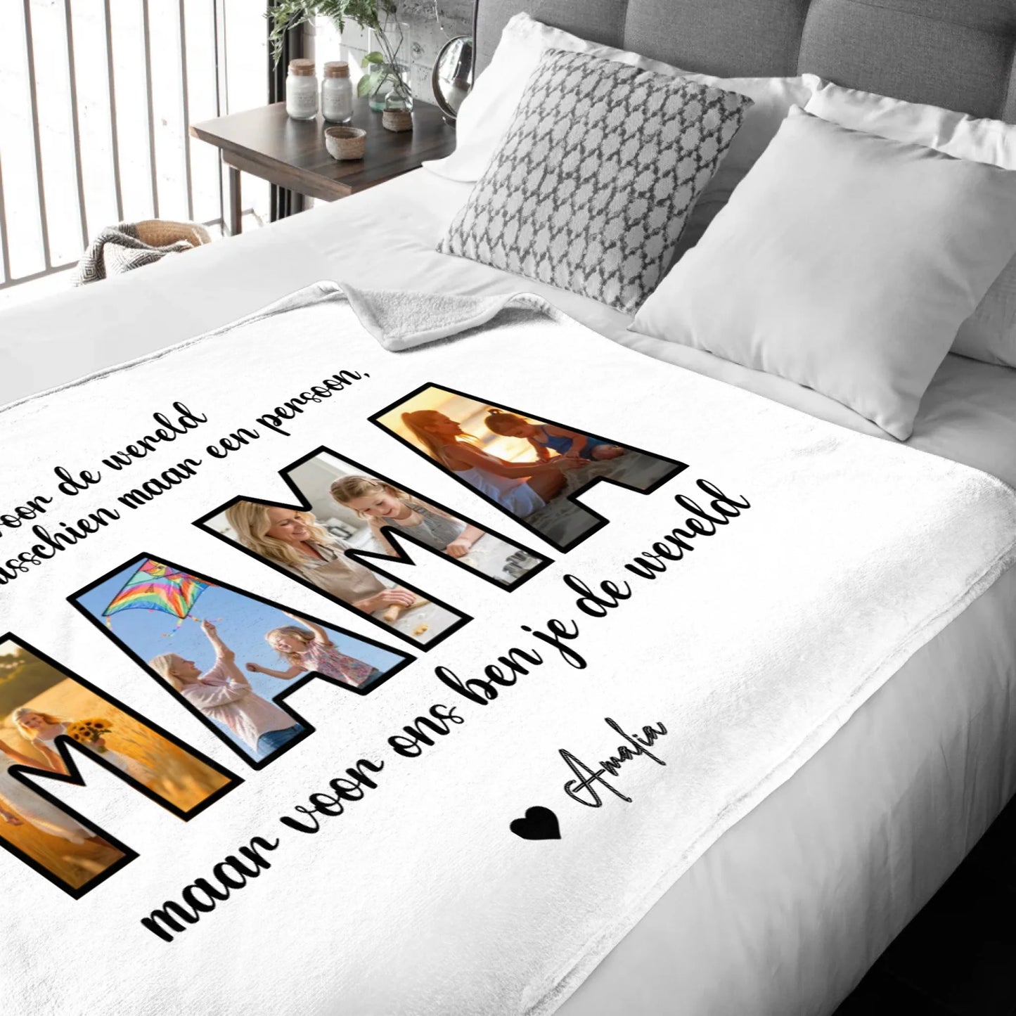 Mockup deken achtergrond