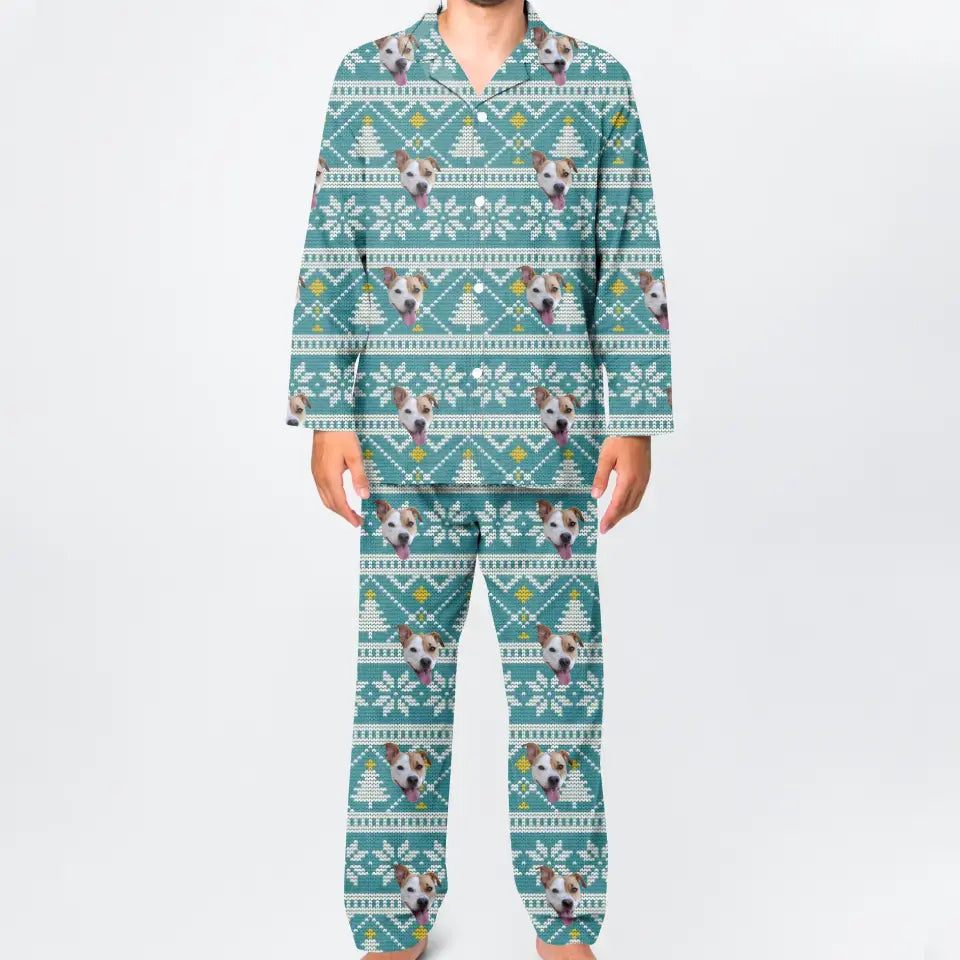 Gepersonaliseerde kerstpyjama met jouw huisdier erop