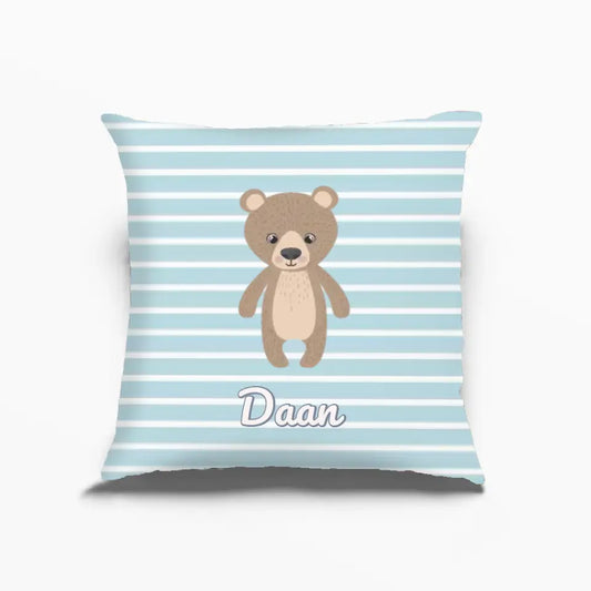 Personalisierter Tierkissenbezug für Kinder – Eigener Name + Tier auswählen