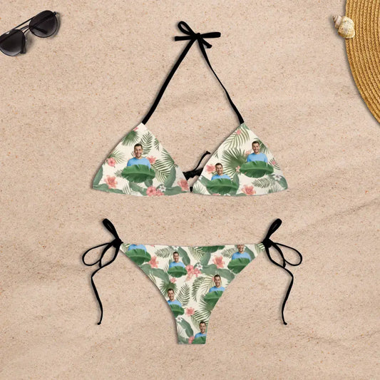 Gepersonaliseerde Hawaii bikini met je favoriete persoon  - Voeg zelf foto's toe