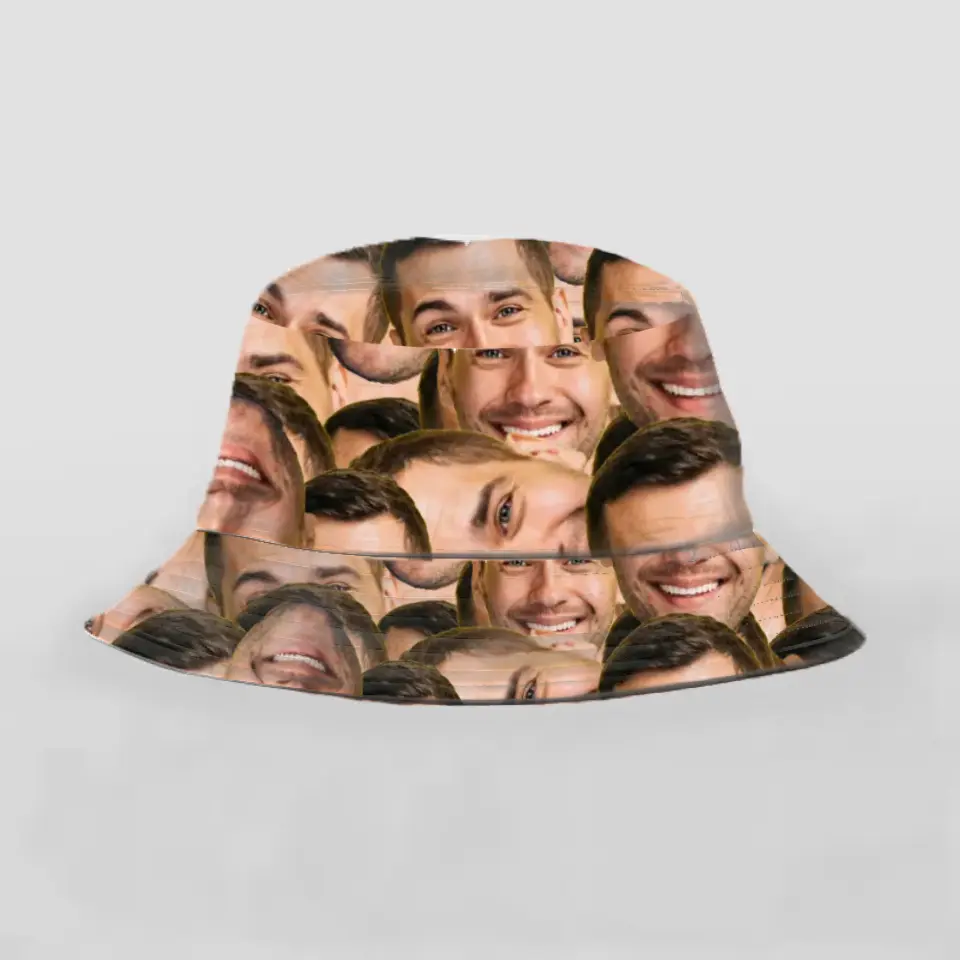 Gepersonaliseerde bucket hat met je favoriete persoon erop