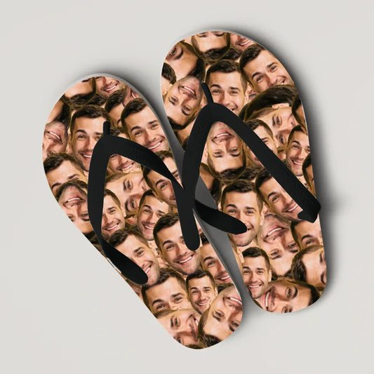 Gepersonaliseerde slippers met uitgeknipte hoofden - Voeg zelf een foto toe