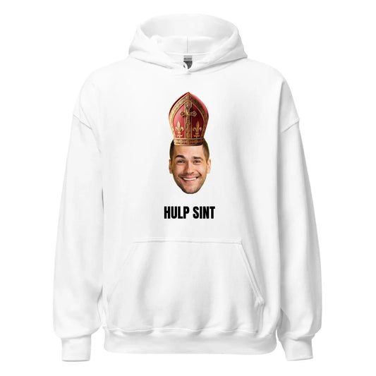 Gepersonaliseerde hoodie - Sinterklaas cadeau - Uitgeknipt hoofd met mijter