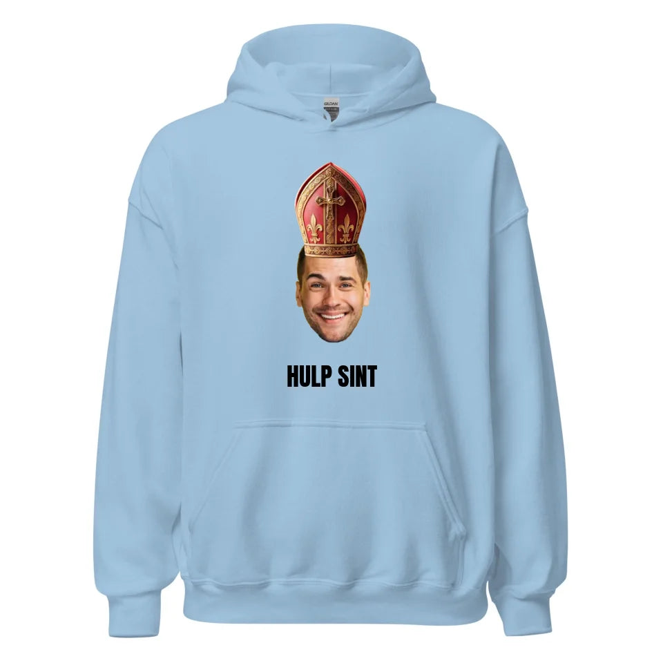 Gepersonaliseerde hoodie - Sinterklaas cadeau - Uitgeknipt hoofd met mijter