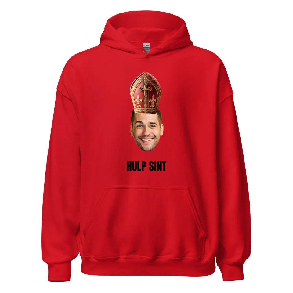 Gepersonaliseerde hoodie - Sinterklaas cadeau - Uitgeknipt hoofd met mijter