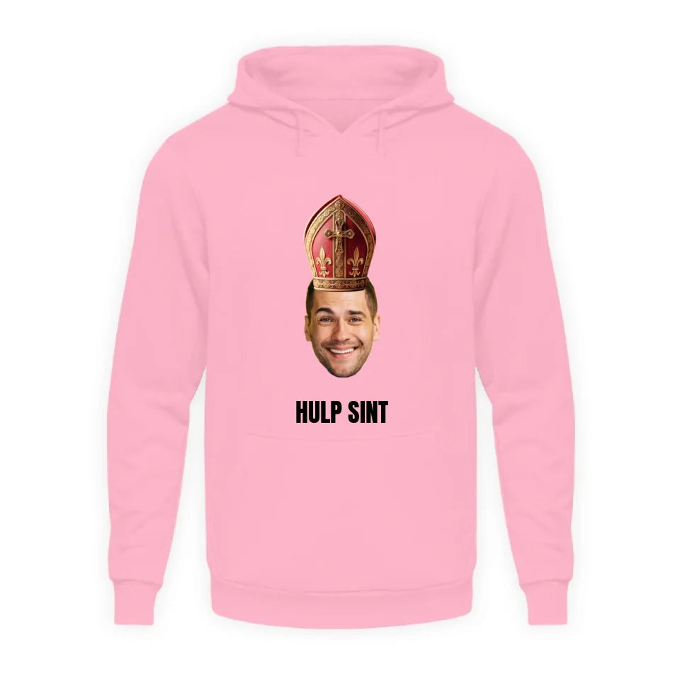 Gepersonaliseerde hoodie - Sinterklaas cadeau - Uitgeknipt hoofd met mijter