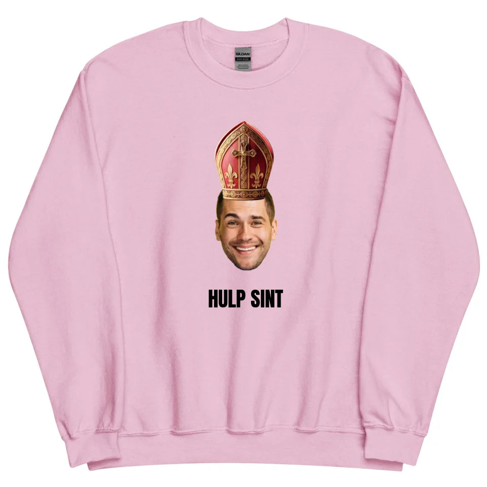 Gepersonaliseerde sweater - Sinterklaas cadeau - Uitgeknipt hoofd met mijter