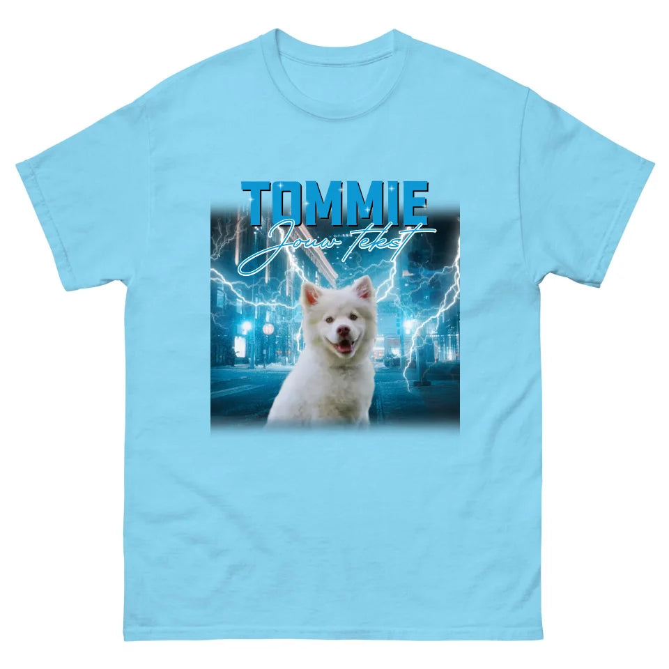 Personalized Retro T-Shirt - Vintage Bootleg Style - Add Pets and People