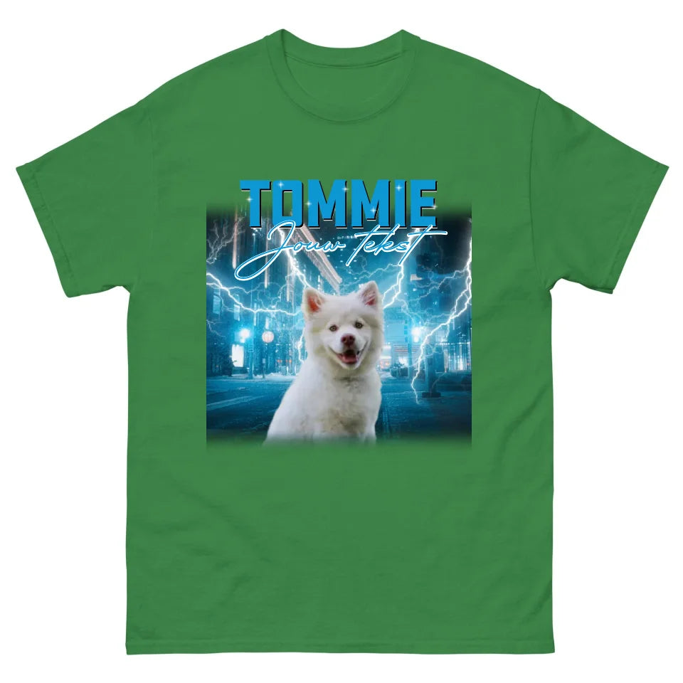 Personalized Retro T-Shirt - Vintage Bootleg Style - Add Pets and People