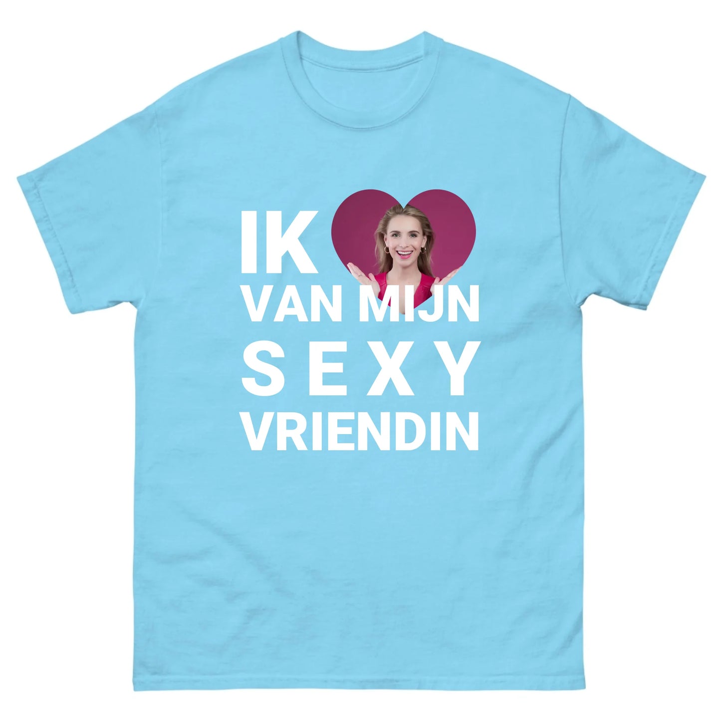 Gepersonaliseerd T-shirt - Ik hou van mijn sexy vriendin