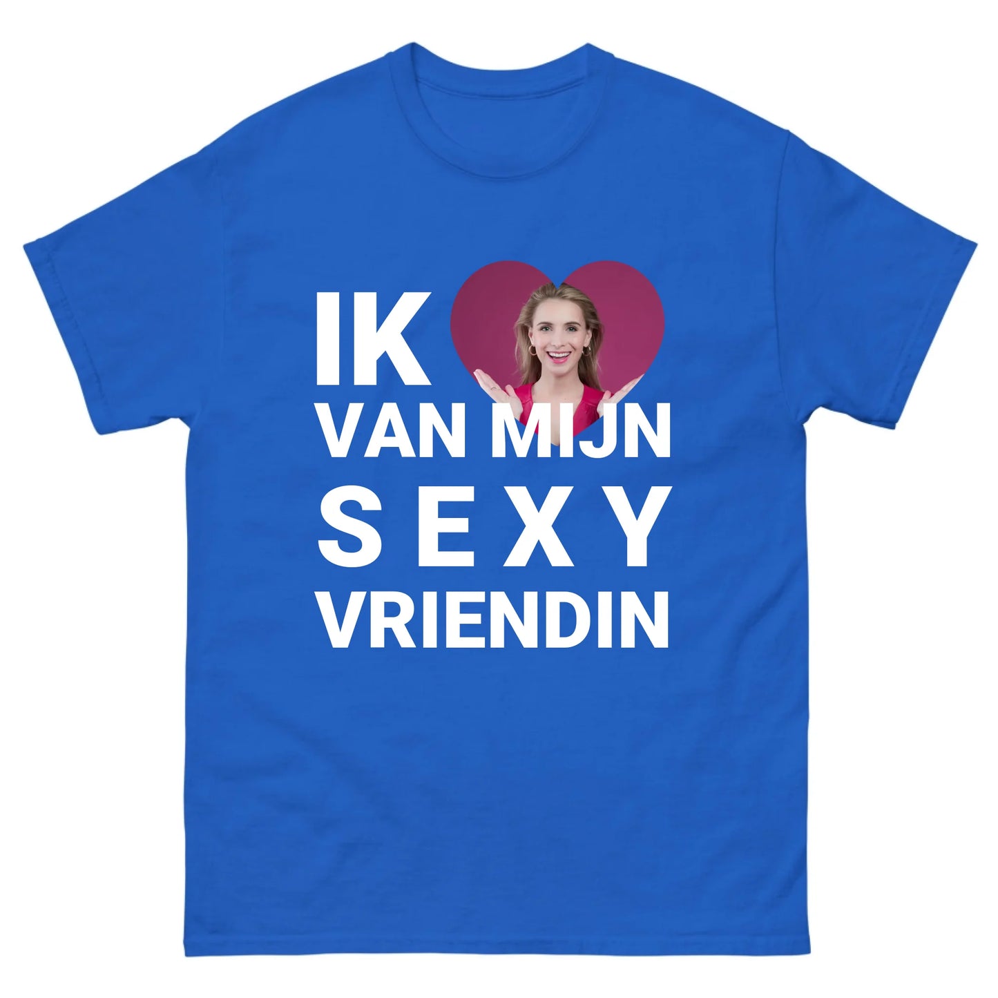 Gepersonaliseerd T-shirt - Ik hou van mijn sexy vriendin