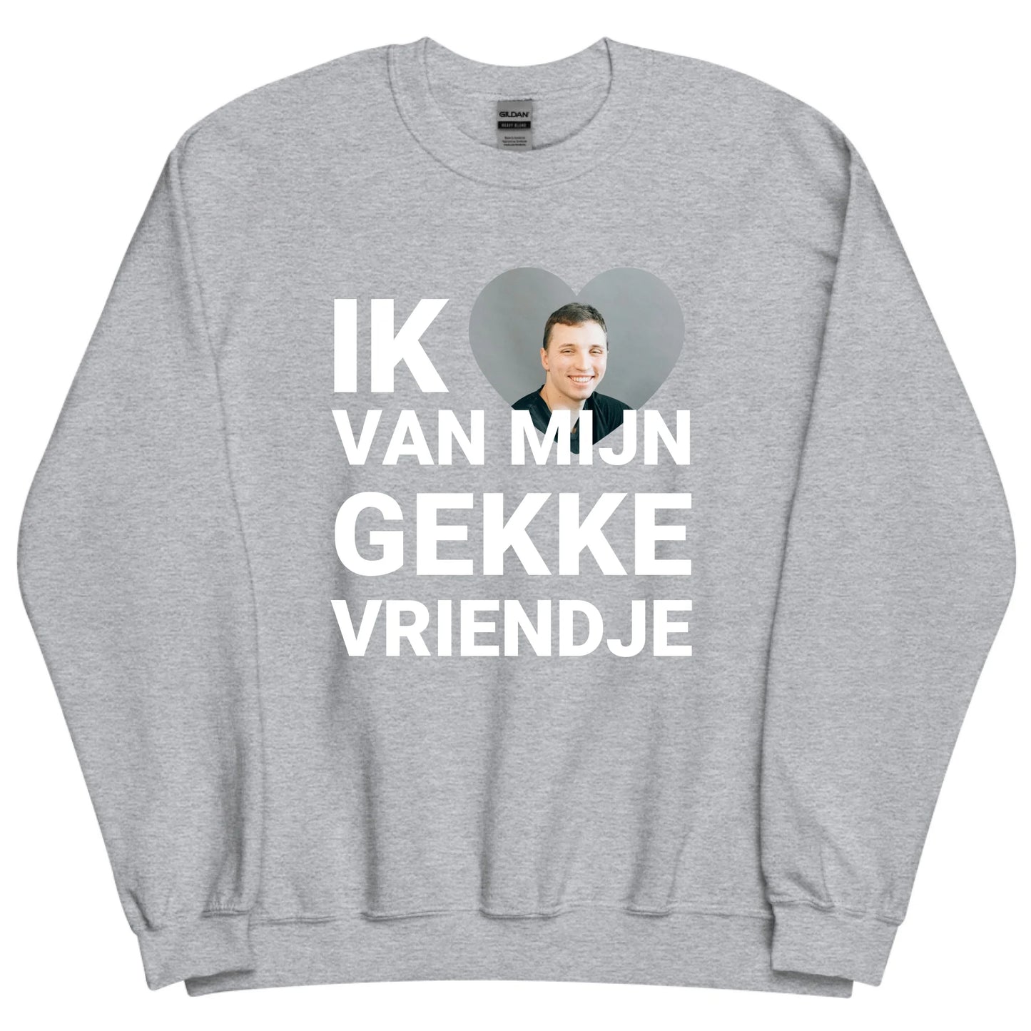 Gepersonaliseerde sweater - Ik hou van mijn gekke vriendje