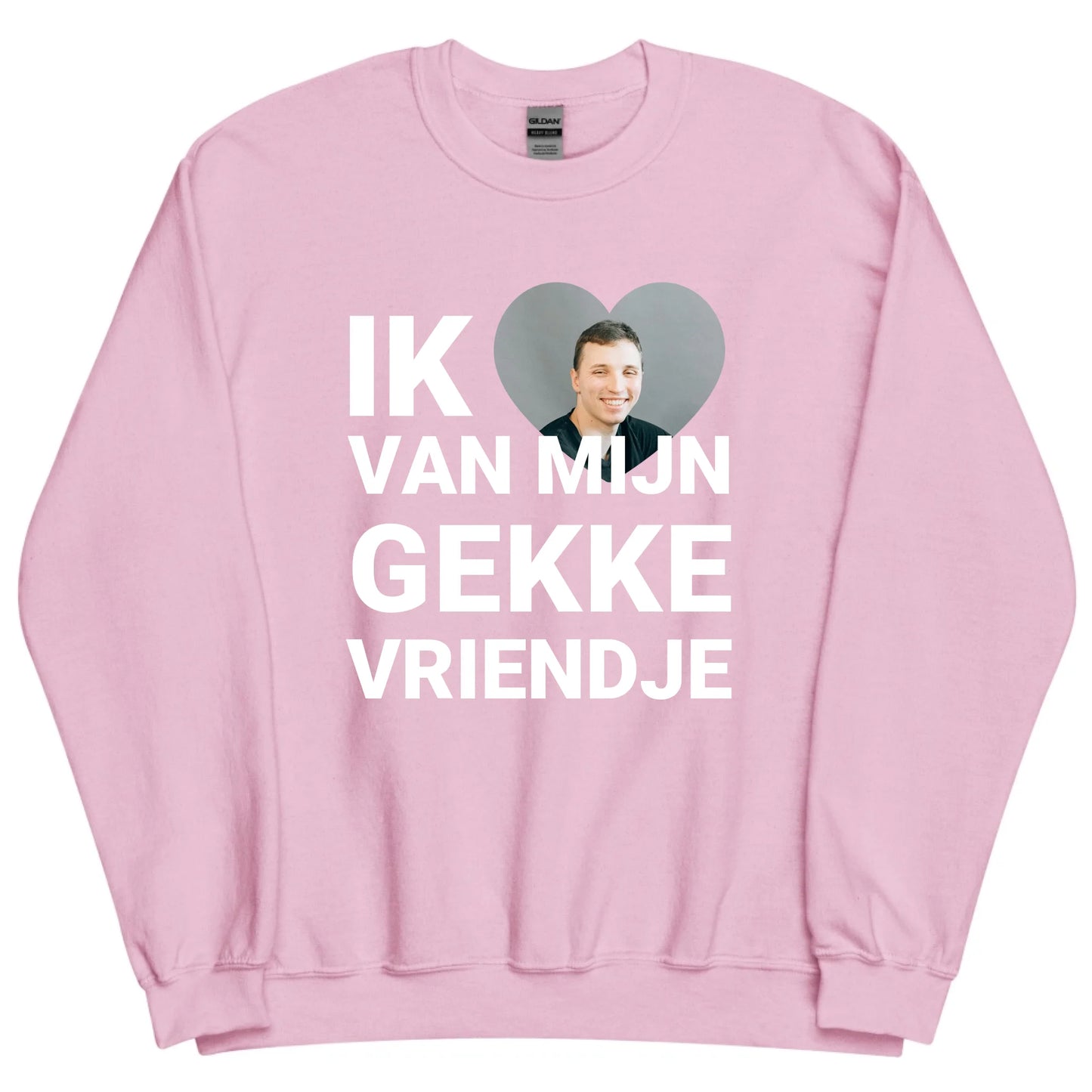 Gepersonaliseerde sweater - Ik hou van mijn gekke vriendje