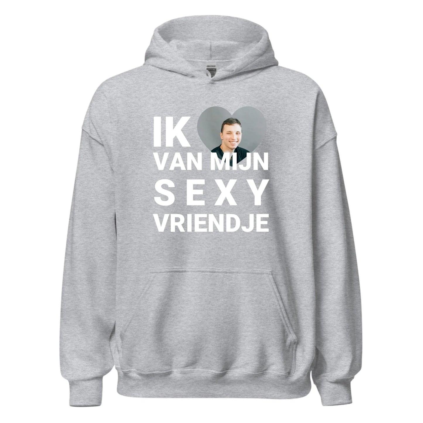 Gepersonaliseerde hoodie - Ik hou van mijn sexy vriendje