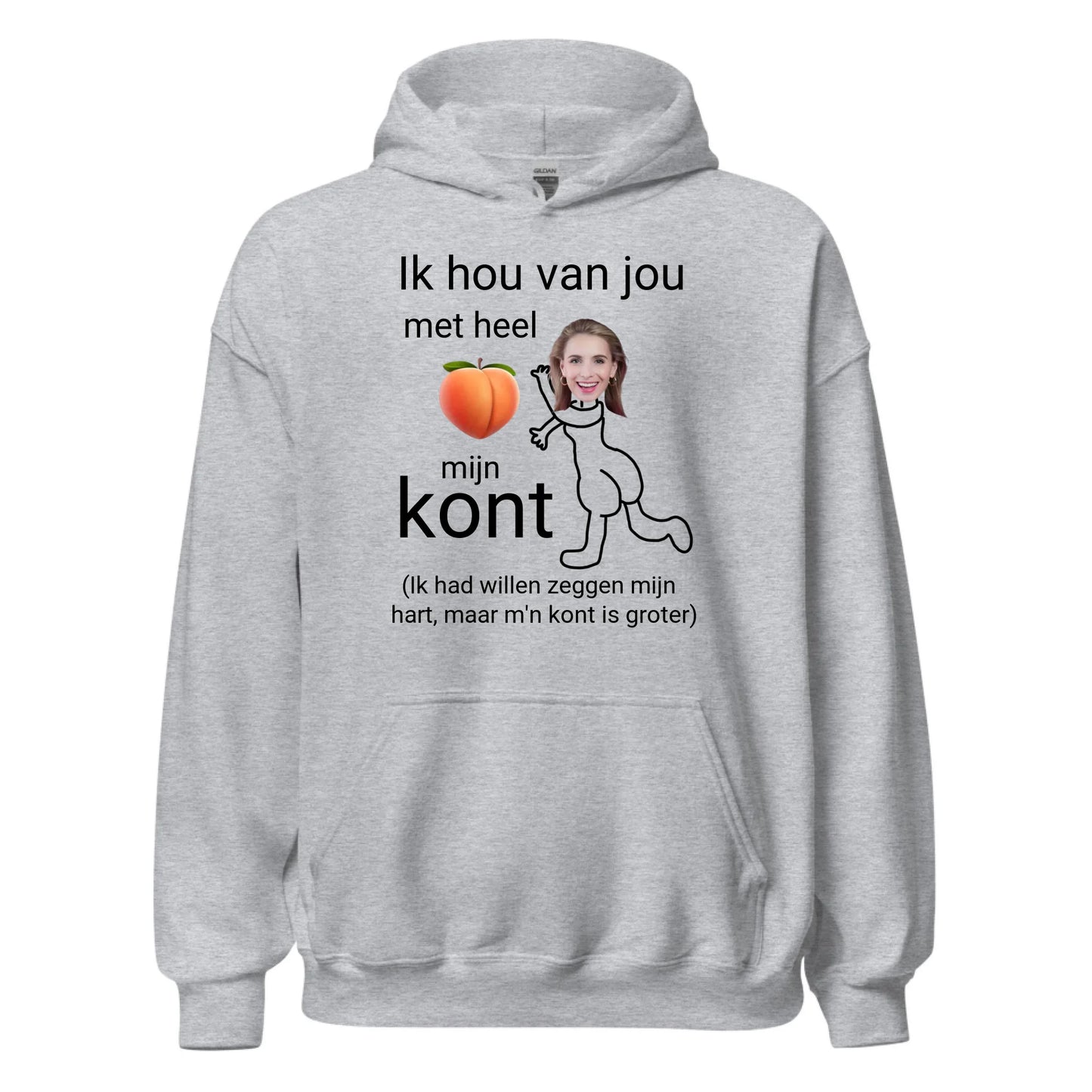 Personalized Hoodie - I Love You With All My Ass