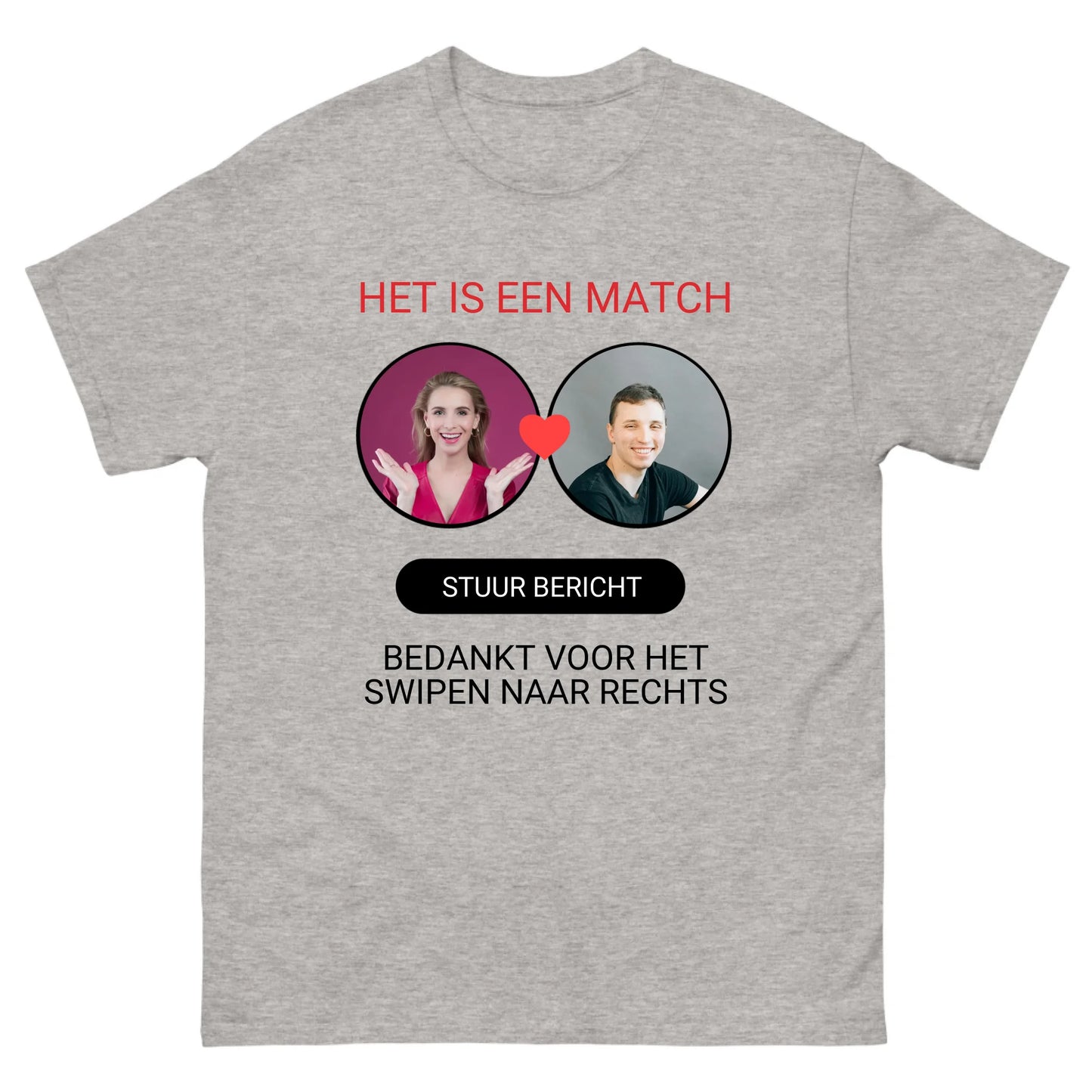 Gepersonaliseerd dating app T-shirt