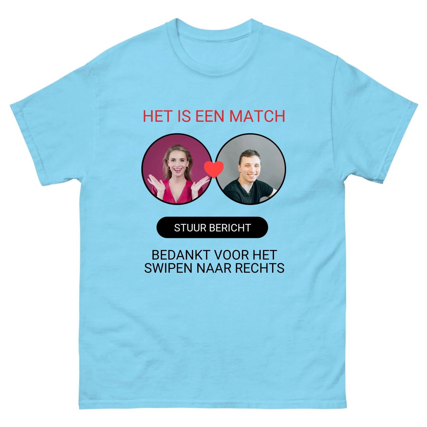 Gepersonaliseerd dating app T-shirt