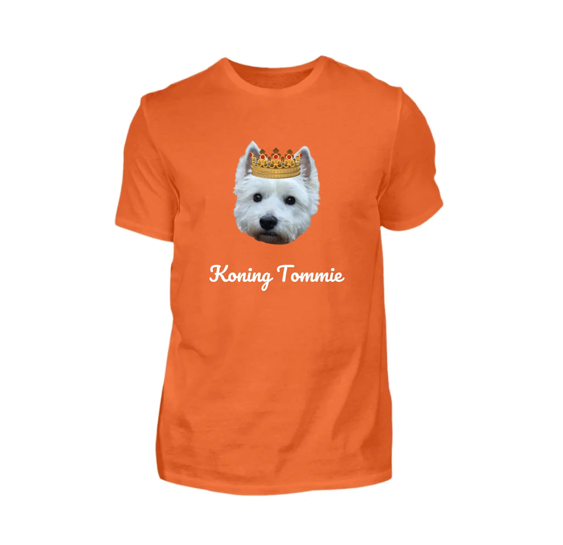 Gepersonaliseerd koningsdag T-shirt heren