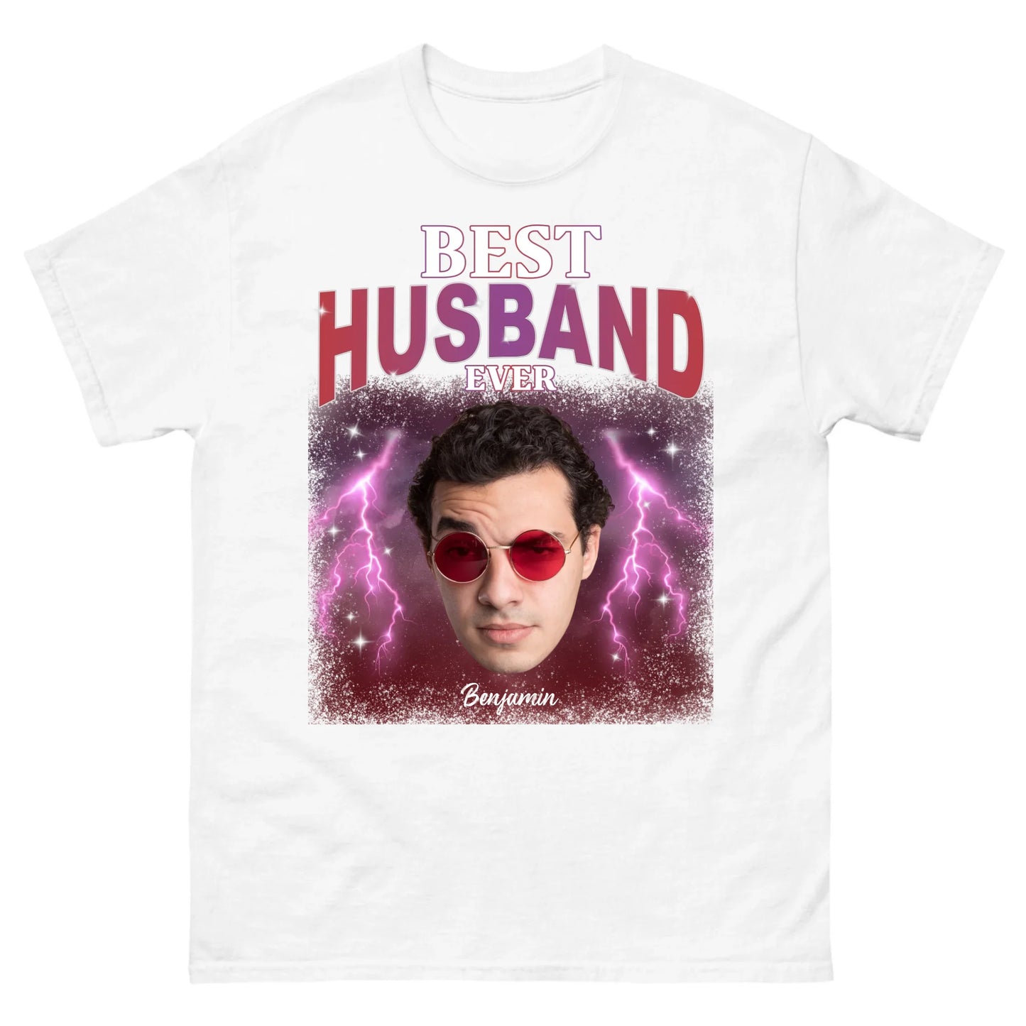 Gepersonaliseerd retro T-shirt - Best person ever - Iedereen Blij