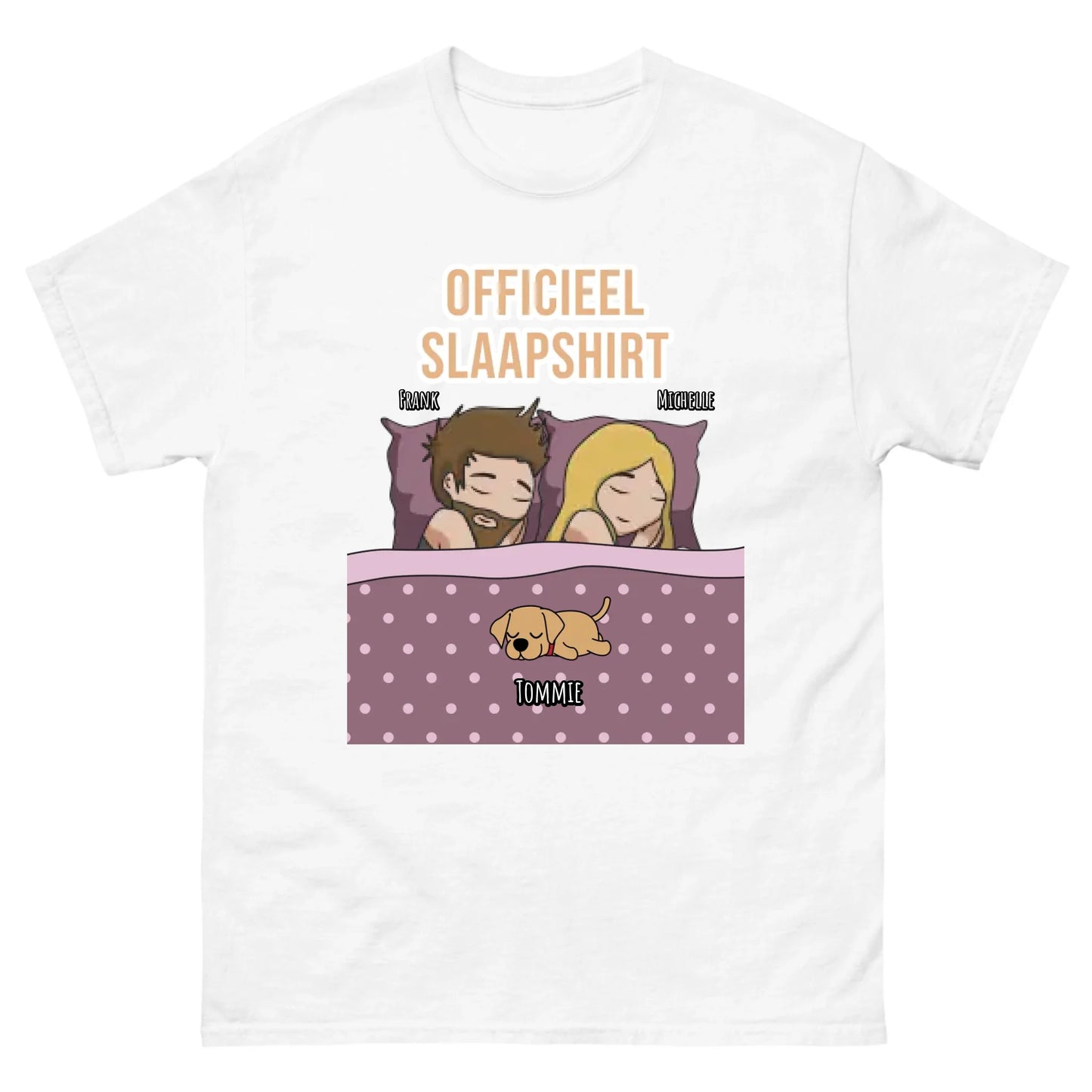 Gepersonaliseerd T-shirt - Officieel slaapshirt