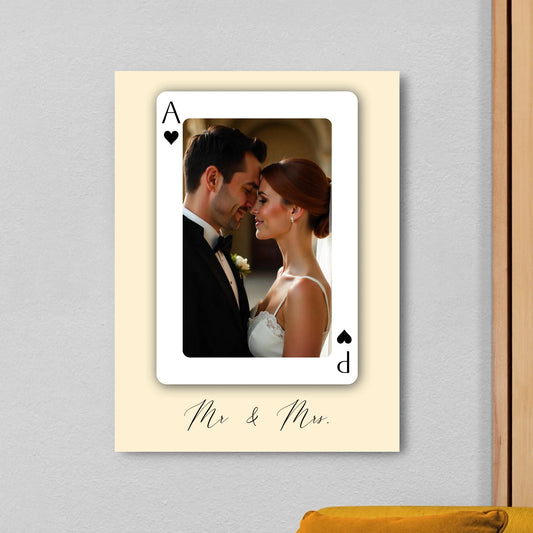 Gepersonaliseerd foto canvas - Speelkaart