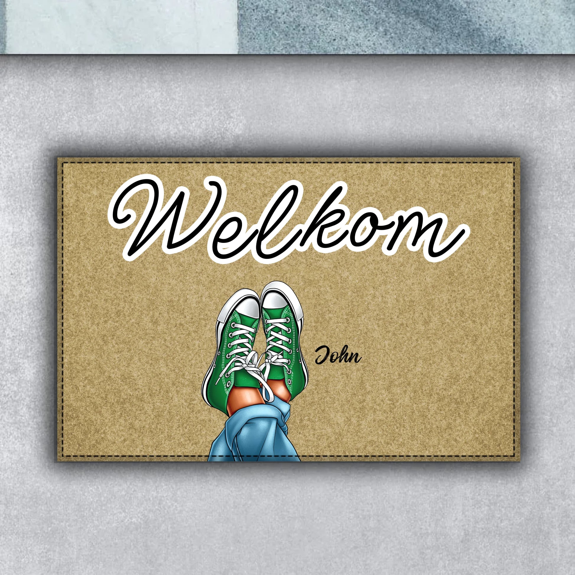 Gepersonaliseerde deurmat