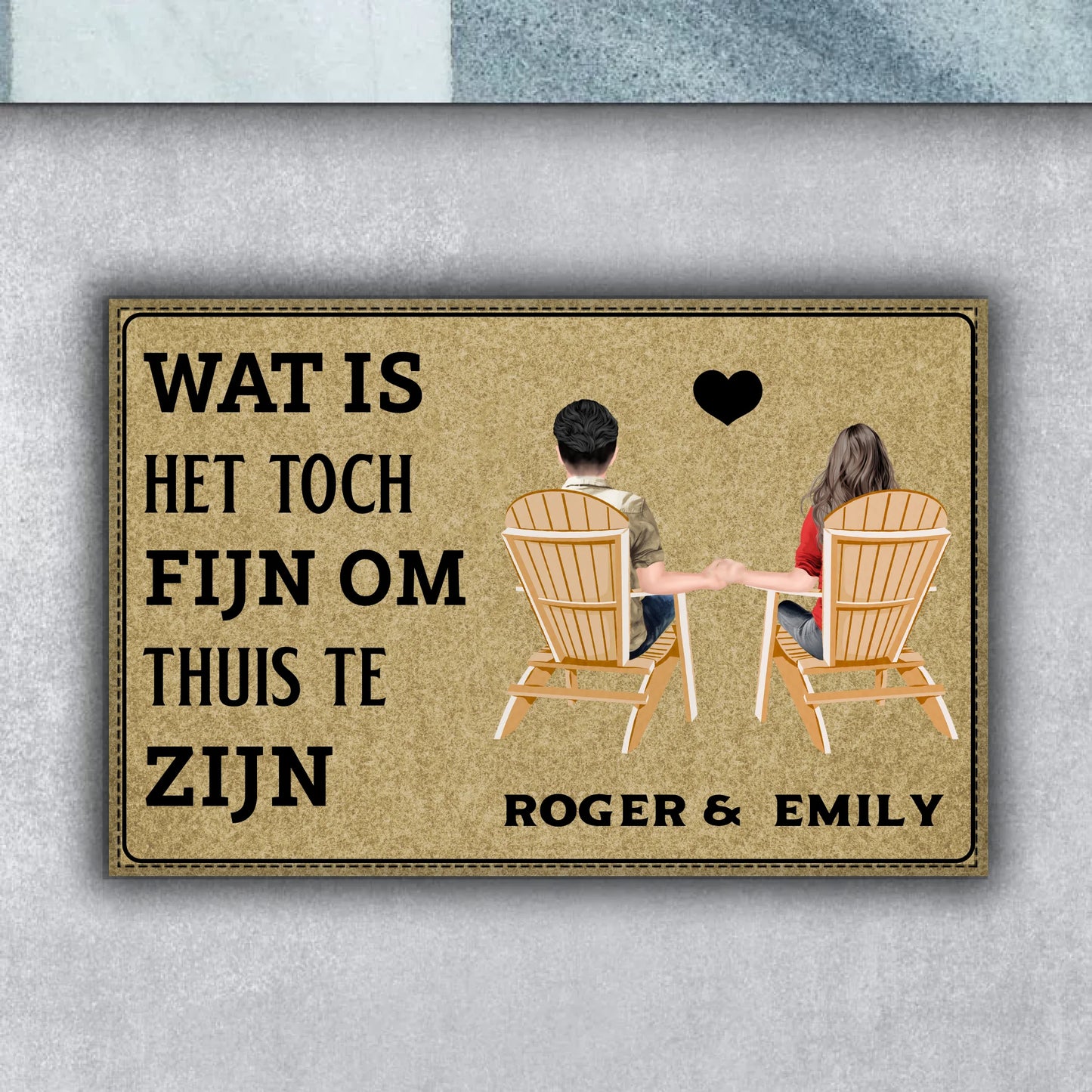 Gepersonaliseerde deurmat