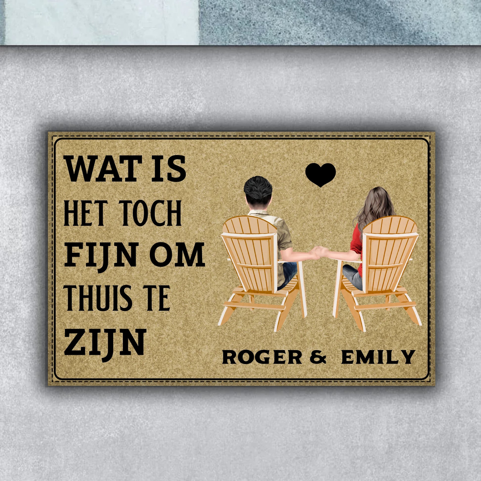Gepersonaliseerde deurmat