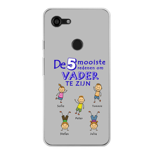Gepersonaliseerd Google Pixel telefoonhoesje - De mooiste reden om vader te zijn