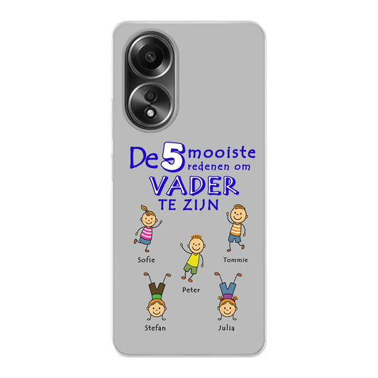 Gepersonaliseerd Oppo telefoonhoesje - De mooiste reden om vader te zijn