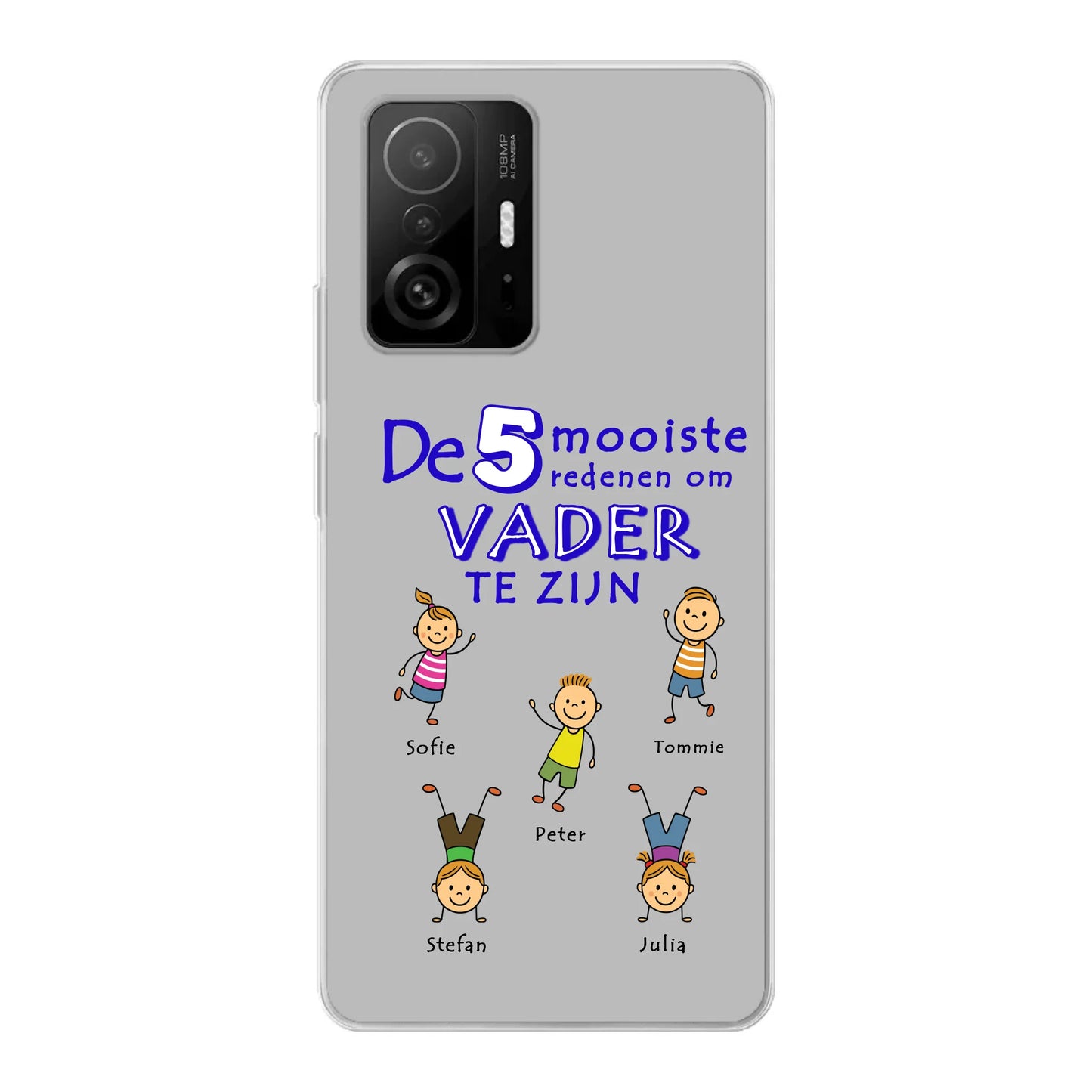 Gepersonaliseerd Xiaomi telefoonhoesje - De mooiste reden om vader te zijn