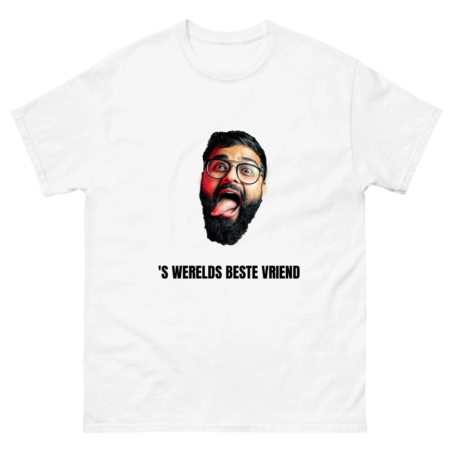 Gepersonaliseerd T-shirt - Foto van uitgeknipt hoofd + eigen tekst