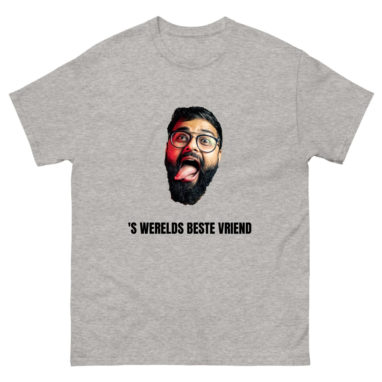 Gepersonaliseerd T-shirt - Foto van uitgeknipt hoofd + eigen tekst