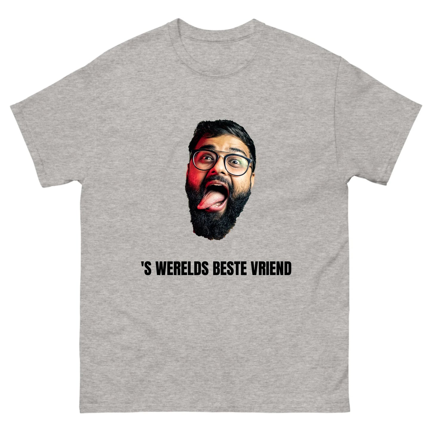 Gepersonaliseerd T-shirt - Foto van uitgeknipt hoofd + eigen tekst