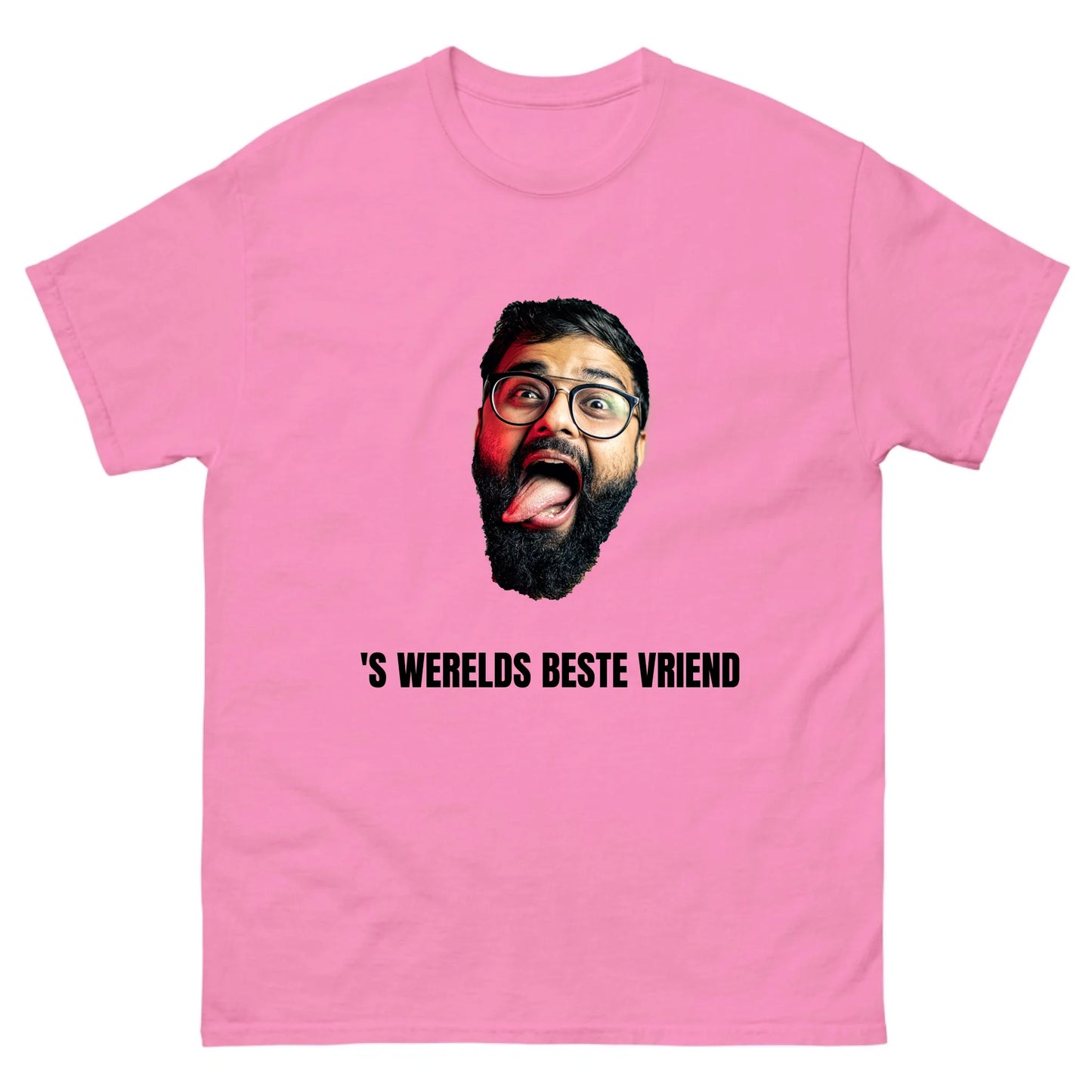 Gepersonaliseerd T-shirt - Foto van uitgeknipt hoofd + eigen tekst