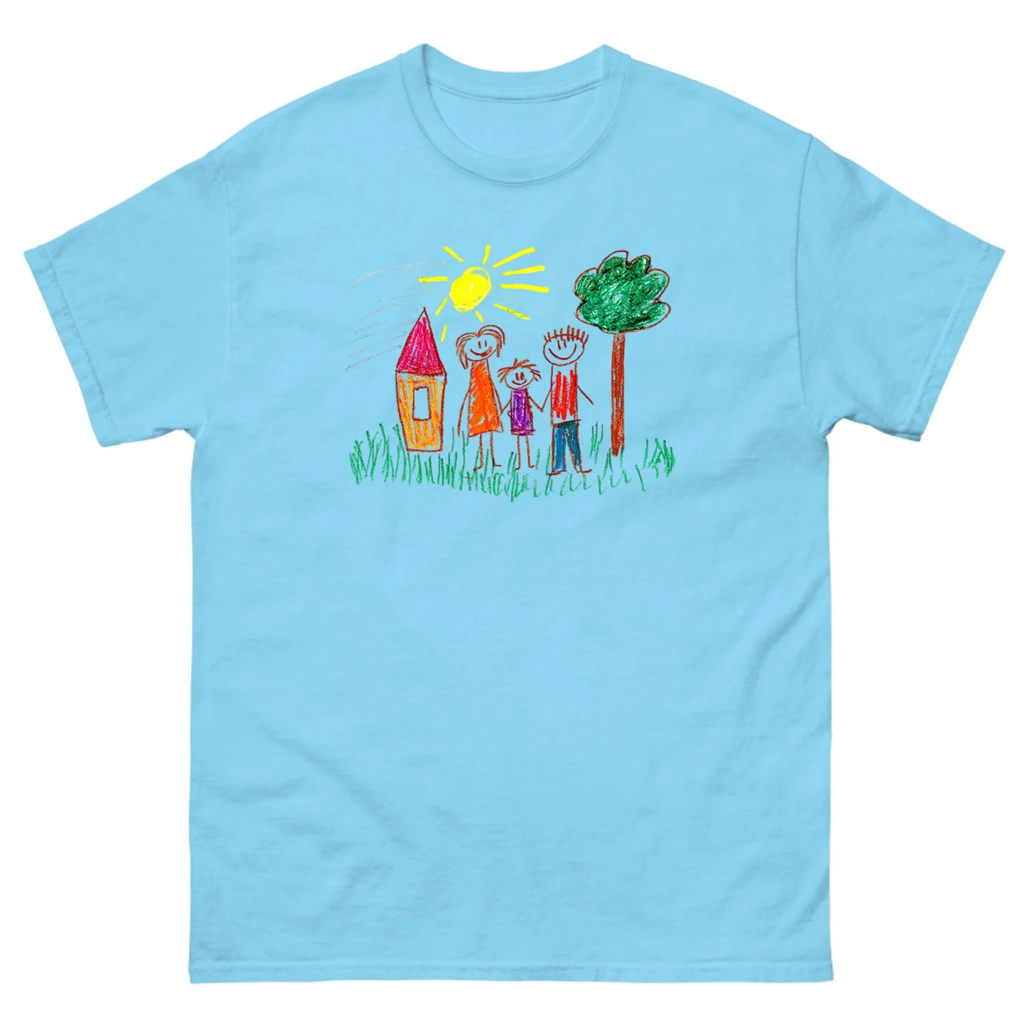 Gepersonaliseerd T-shirt met zelfgemaakte tekening