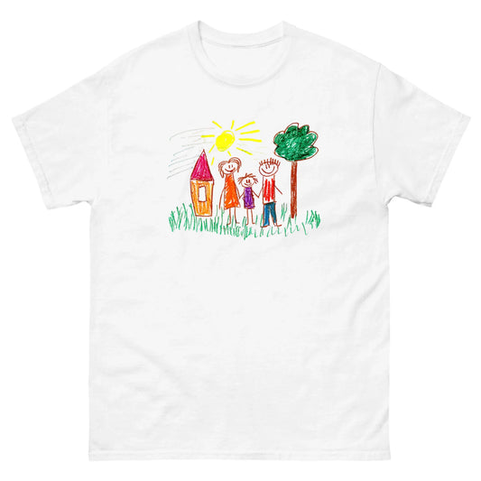 Gepersonaliseerd T-shirt met zelfgemaakte tekening
