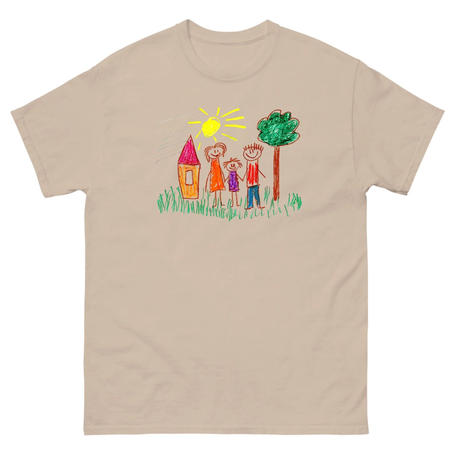 Gepersonaliseerd T-shirt met zelfgemaakte tekening