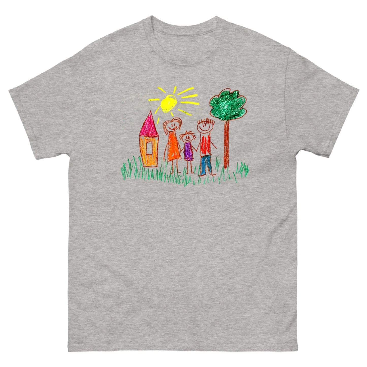 Gepersonaliseerd T-shirt met zelfgemaakte tekening
