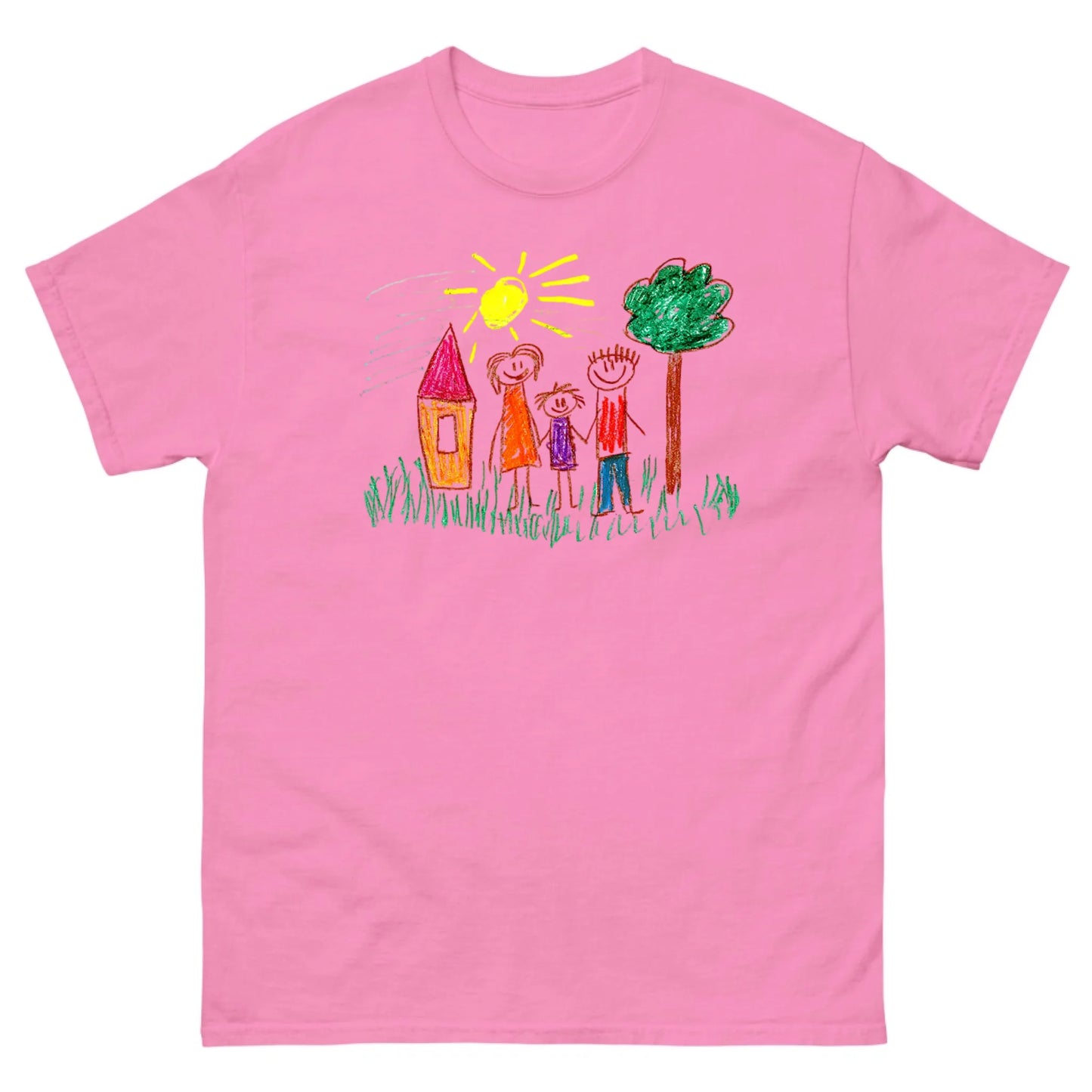 Gepersonaliseerd T-shirt met zelfgemaakte tekening