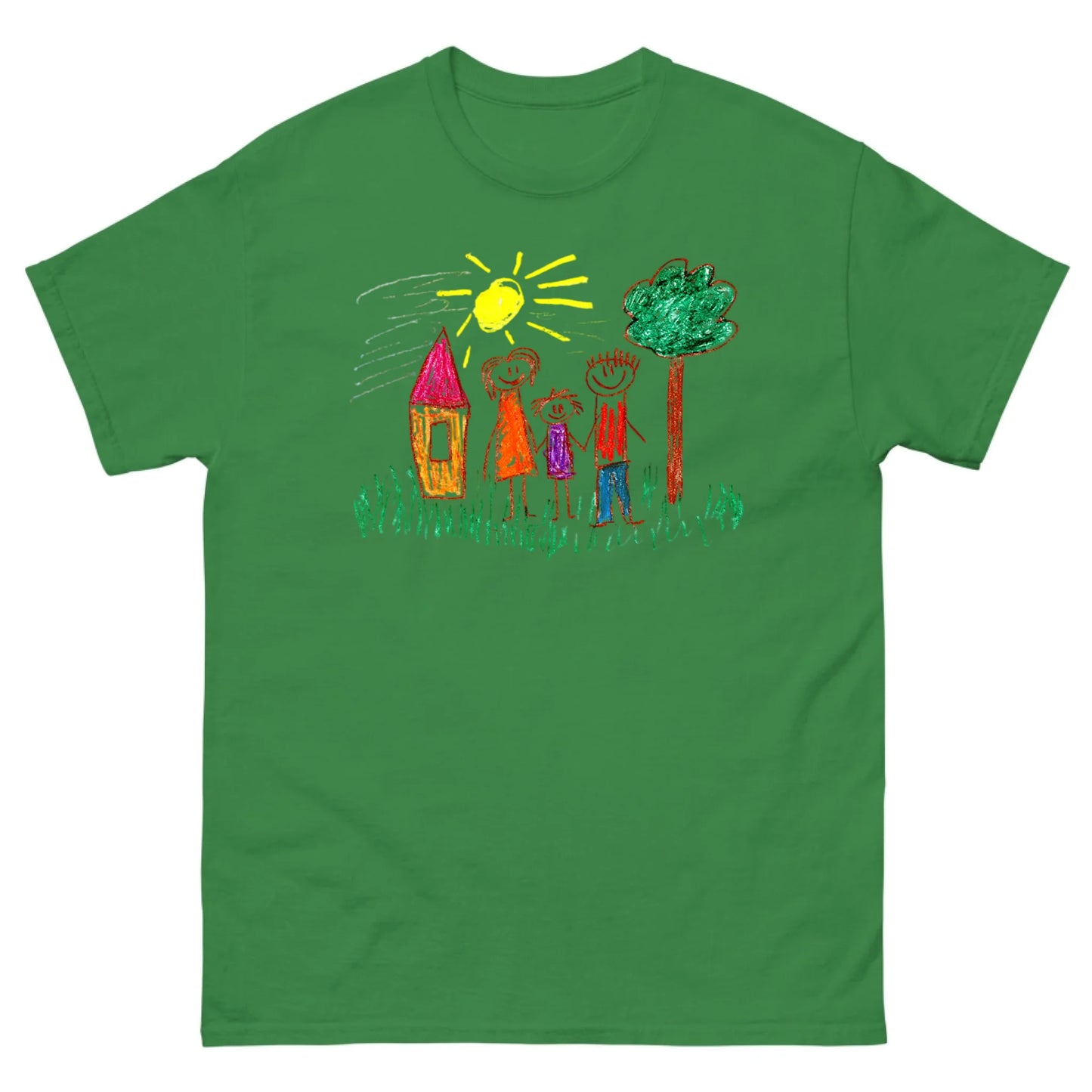 Gepersonaliseerd T-shirt met zelfgemaakte tekening