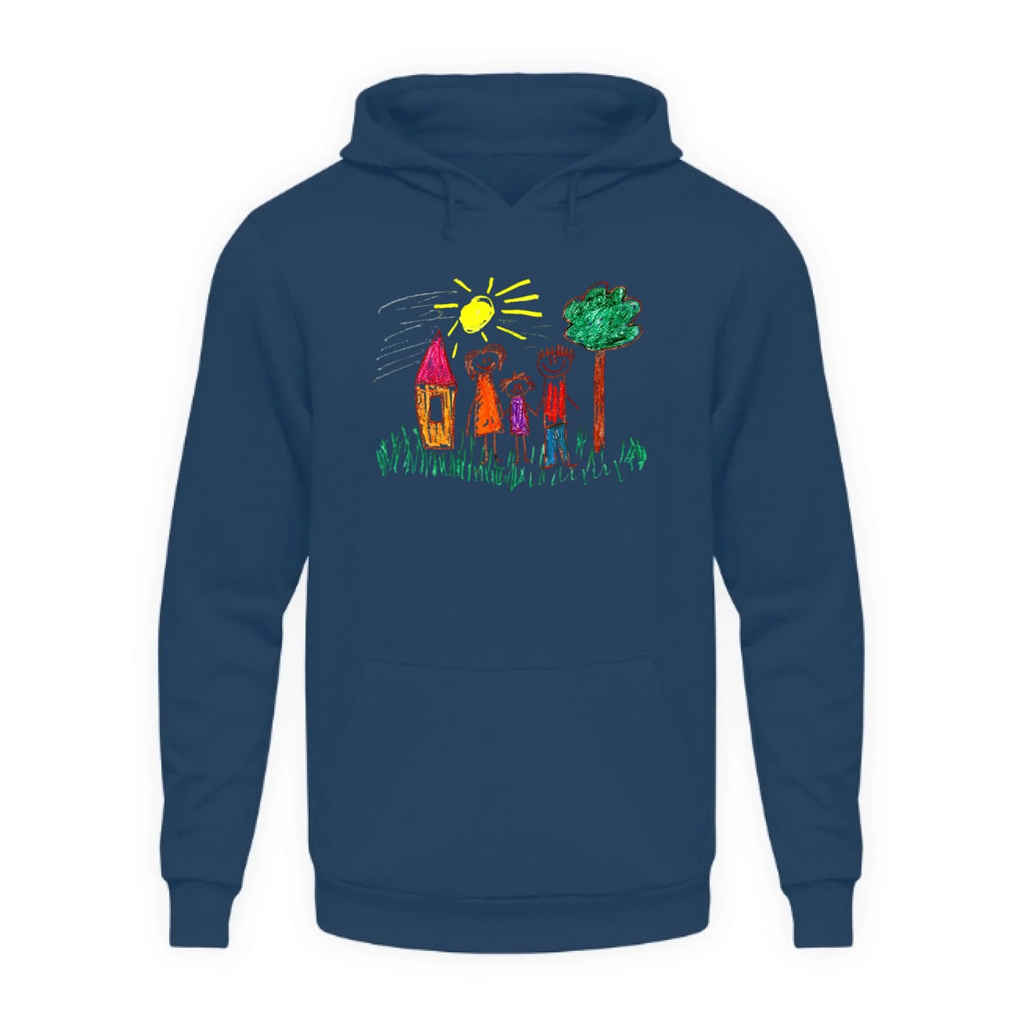 Personalized hoodie with homemade drawing