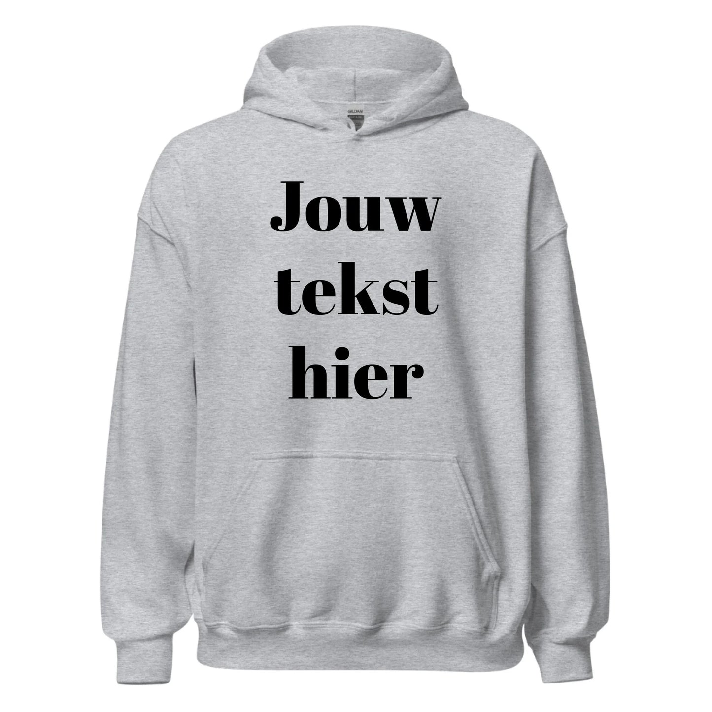 Gepersonaliseerde hoodie met eigen tekst
