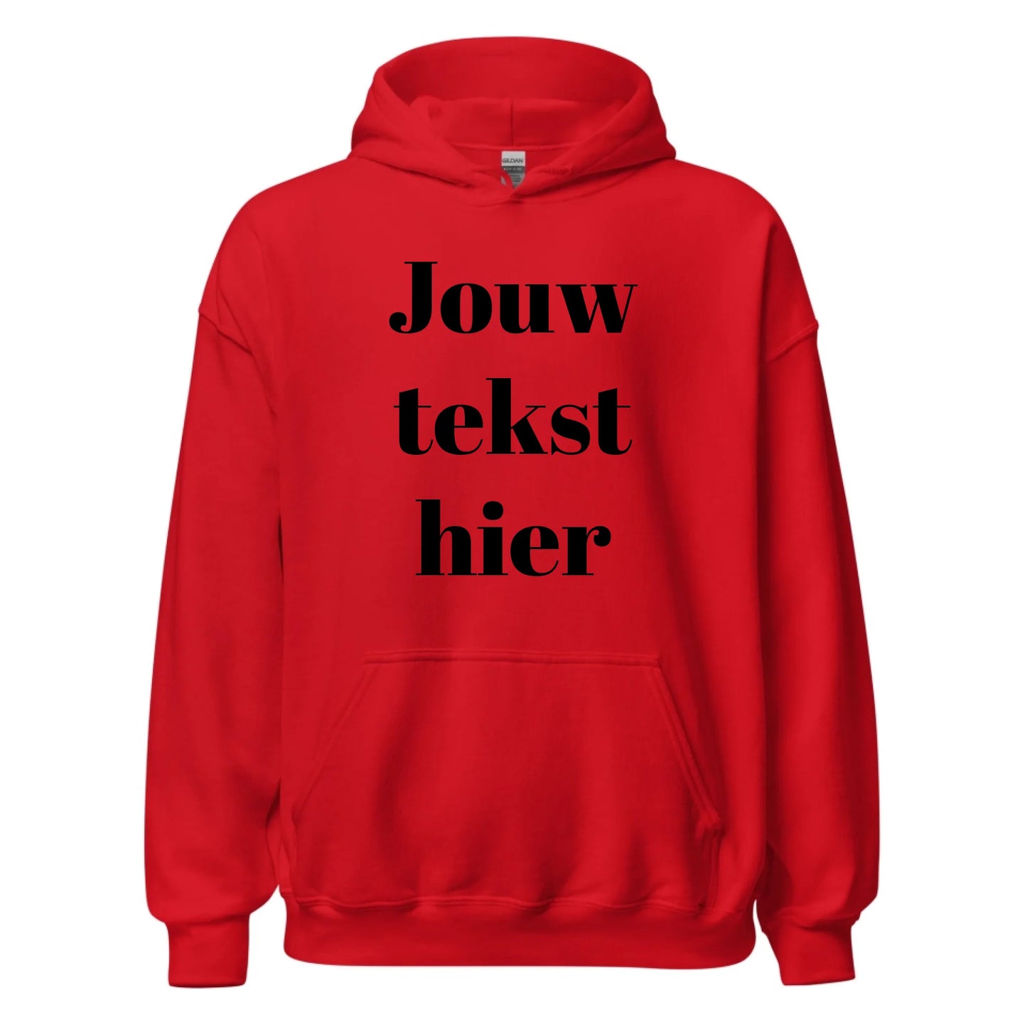 Gepersonaliseerde hoodie met eigen tekst